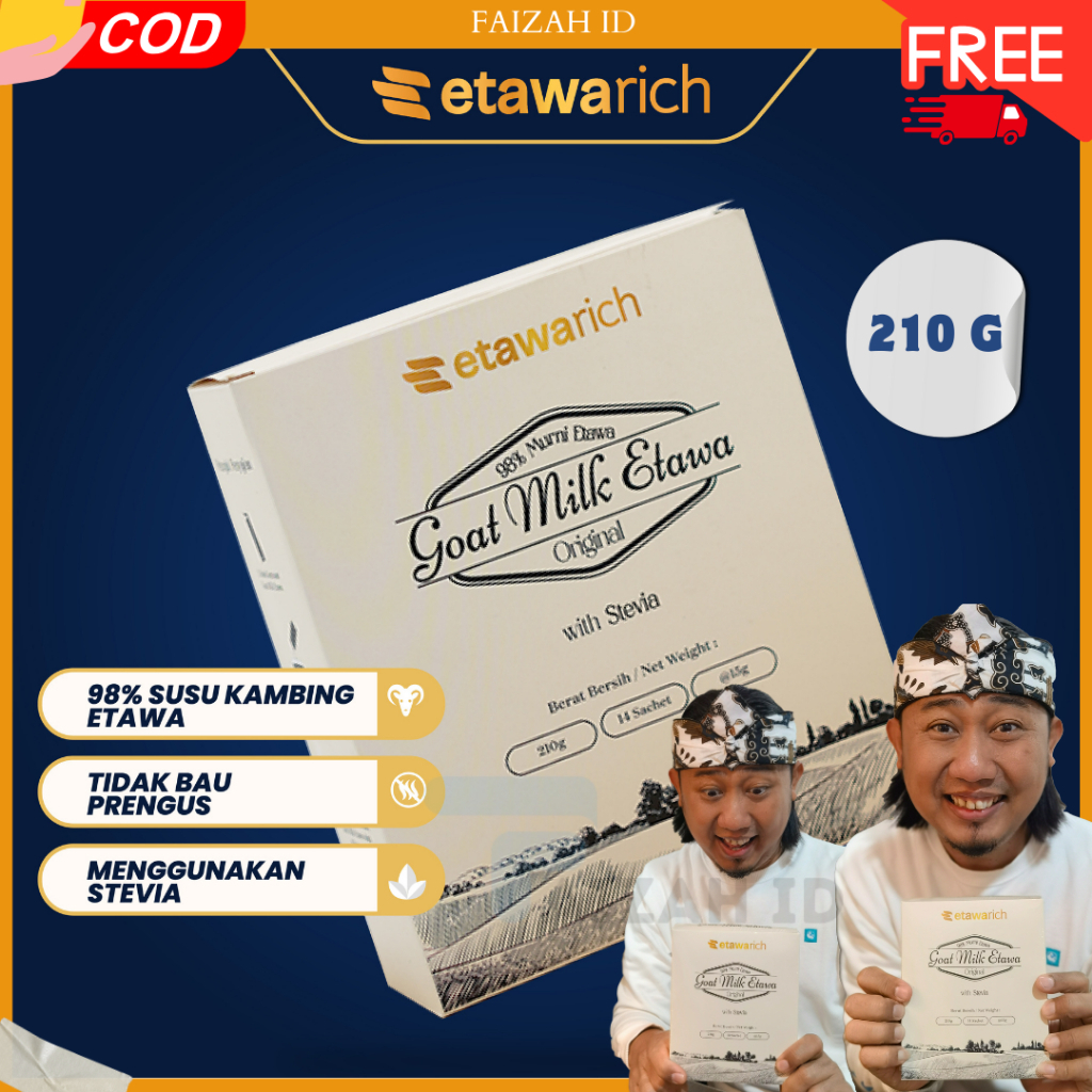 

Etawarich 98% Susu Kambing Etawa Terdiri Dari Bahan-bahan Terbaik Seperti Susu Kambing Gamat BPOM