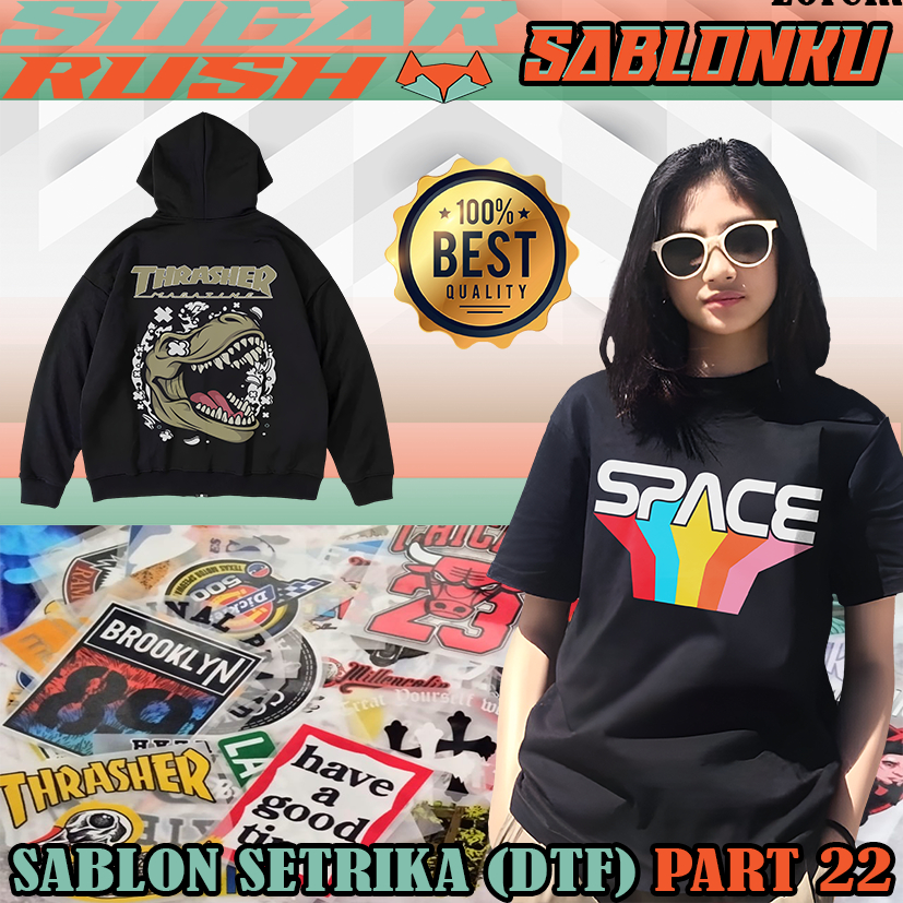 Sablon Kaos DTF sablon setrika satuan Part 22 sablon custom satuan