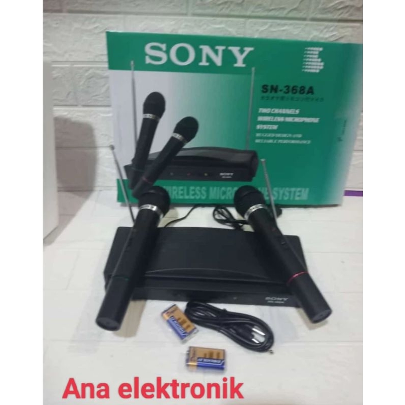 MIC WIRELESS SONY SN-368A MIKROFON KARAOKE 2 MIC