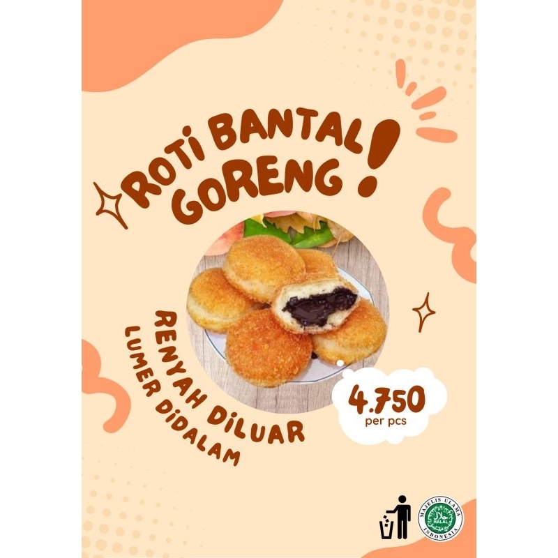 

roti bantal goreng