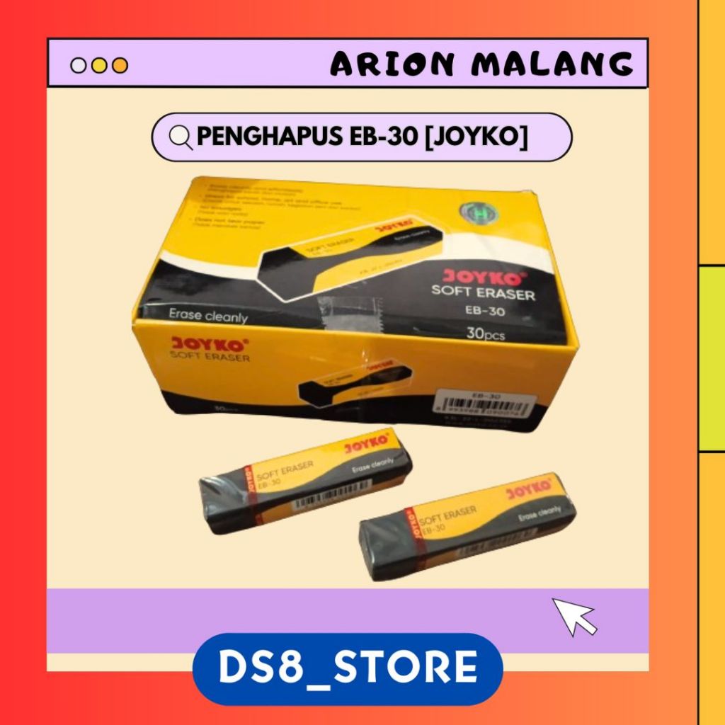 

Penghapus Pensil / Eraser Hitam JOYKO EB-30