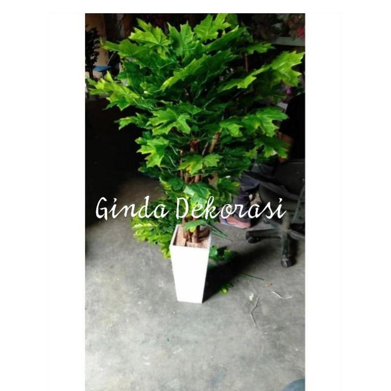 Pohon Palsu Artificial Dekorasi Sudut Ruangan Maple Kanda 150 Cm