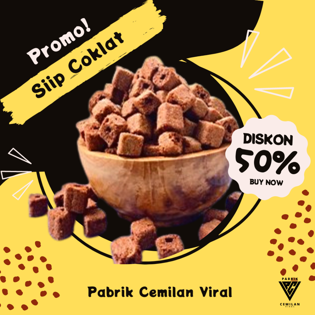 PCV CIKI SIIP COKLAT 1Kg Siip Jagung Bakar Siip Keju Siip Pandan Siip Strawberry Siip Kiloan Snack