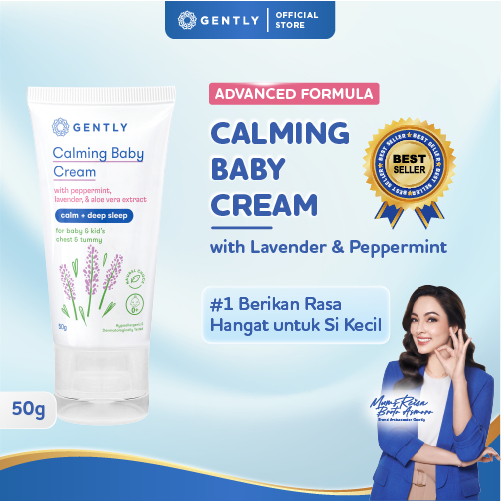 Foto GENTLY Calming Baby Cream 50 gr | Krim Penghangat dan Pereda Kolik Bayi