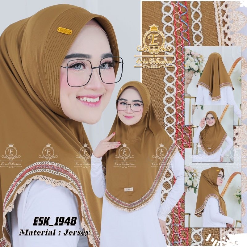 Jilbab Instan Simple ESK 1948 Ori Erin collection