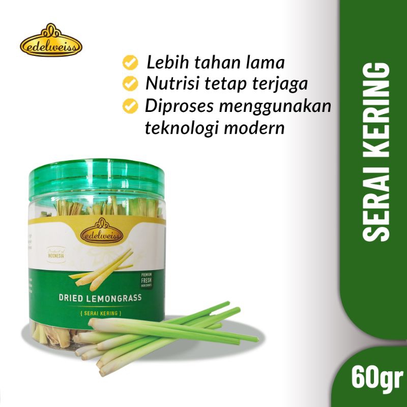 

Edelweiss Remah Sereh Kering (Dried Lemongrass)