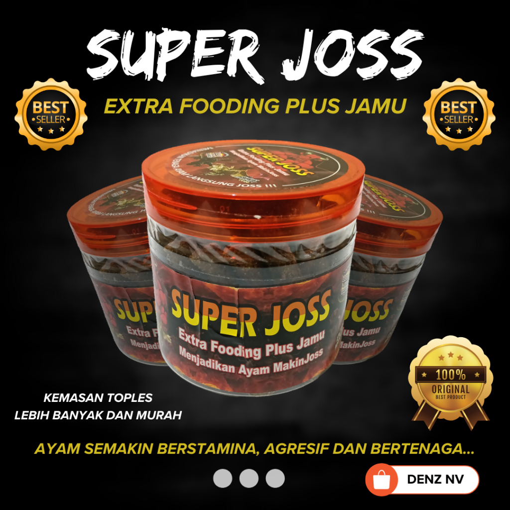Extra Fooding Plus Jamu Ayam Super Joss Toples 100% Original
