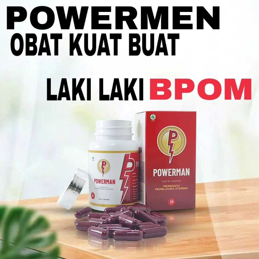 POWERMEN OBT KUAT PRIA TAHAN LAMA ASLI BPOM OBT PENAMBAH STAMINA PRIA 100% ORIGINAL