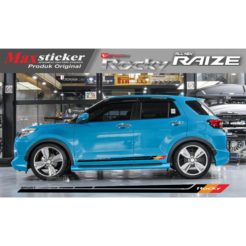 STICKER TOYOTA RAIZE DAIHATSU ROCKY CUTTING STICKER RAIZE ROCKY