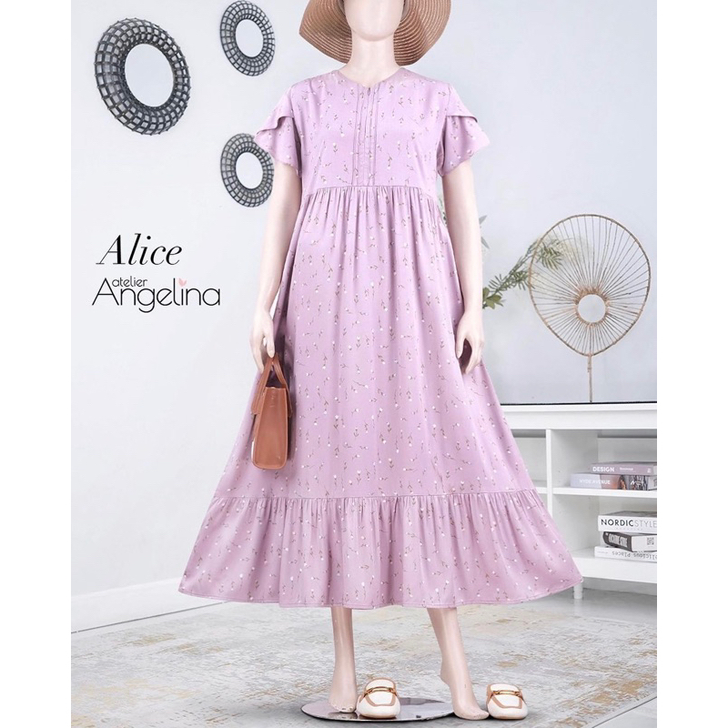 ALICE DRESS TULIPA BERRY FLUFF BY ATELIER ANGELINA MARET
