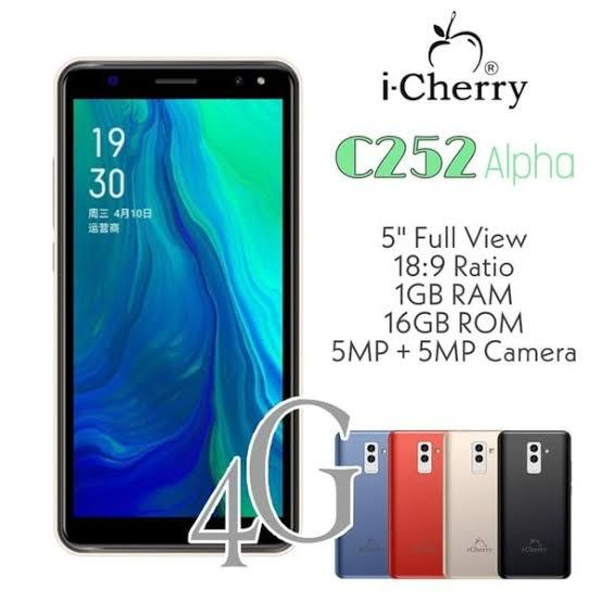 Handphone Android Dual Sim 4G Lte ICHERRY C252 HP New Minus