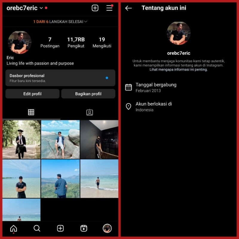 Akun ig tua 10k foll tahun 2013-2018 followers full indo bergaransi