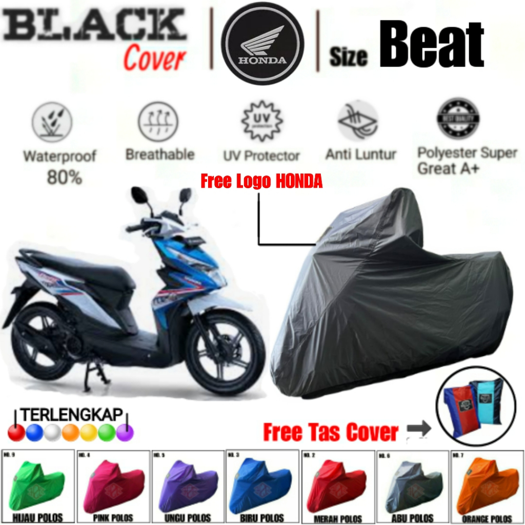 Sarung Motor Beat, Cover Motor Beat, Selimut Motor Beat, Cover Body Motor Beat, Polyester Premium , 