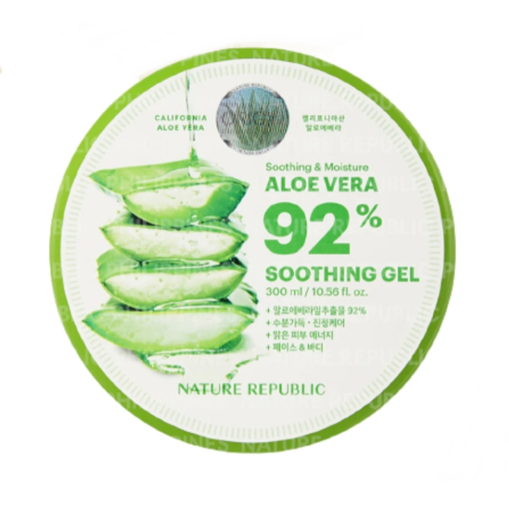 ORIGINAL - Nature Republic Aloe Vera 92% ORI ASLI KOREA HOLOGRAM Origin Natur Republik Aloevera Gel 