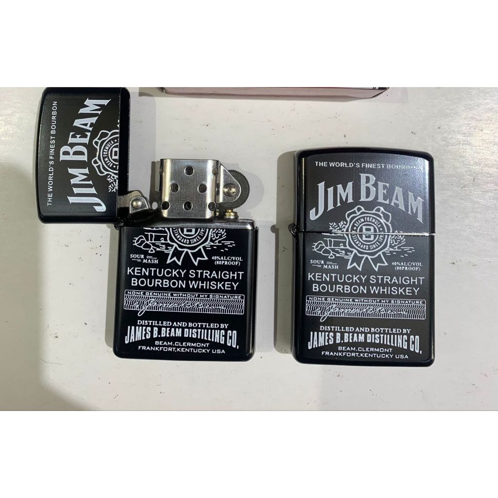 Korek Motif JIM BEAM Hitam Korek Api Lilin