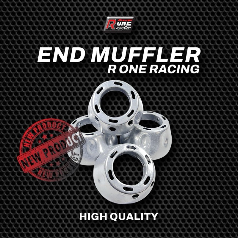 ORIGINAL R ONE RACING END MUFFLER END CUP KNALPOT