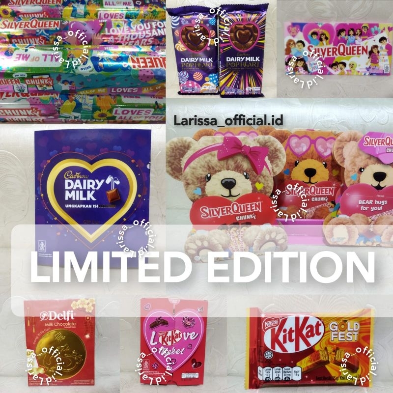 

SILVERQUEEN IDUL FITRI / PERMEN FOXS KEMASAN IDUL FITRI / SILVERQUEEN EDISI LEBARAN / SILVERQUEEN MONTES HEART OF GOLD / SILVERQUEEN BEAR / SILVERQUEEN IDUL FITRI EDITION / SILVERQUEEN TEDDY BEAR / COKELAT VALENTINE / SILVERQUEEN VALENTINE / VALENTINE