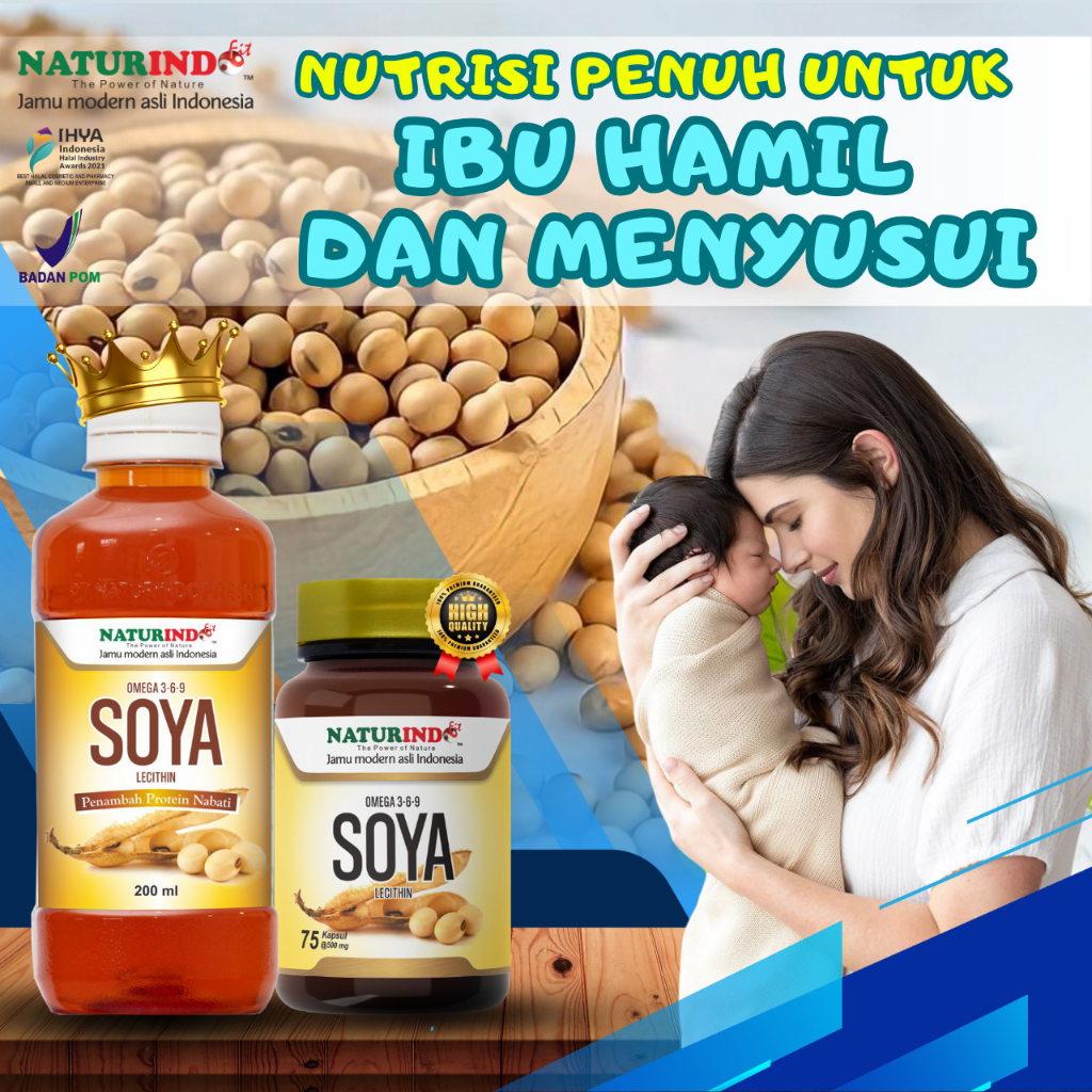 OBAT HERBAL SOYA LECITHIN LESITIN KEDELAI OMEGA 3-6-9 OSL SUPLEMEN NUTRISI KESEHATAN TUBUH ANAK IBU 