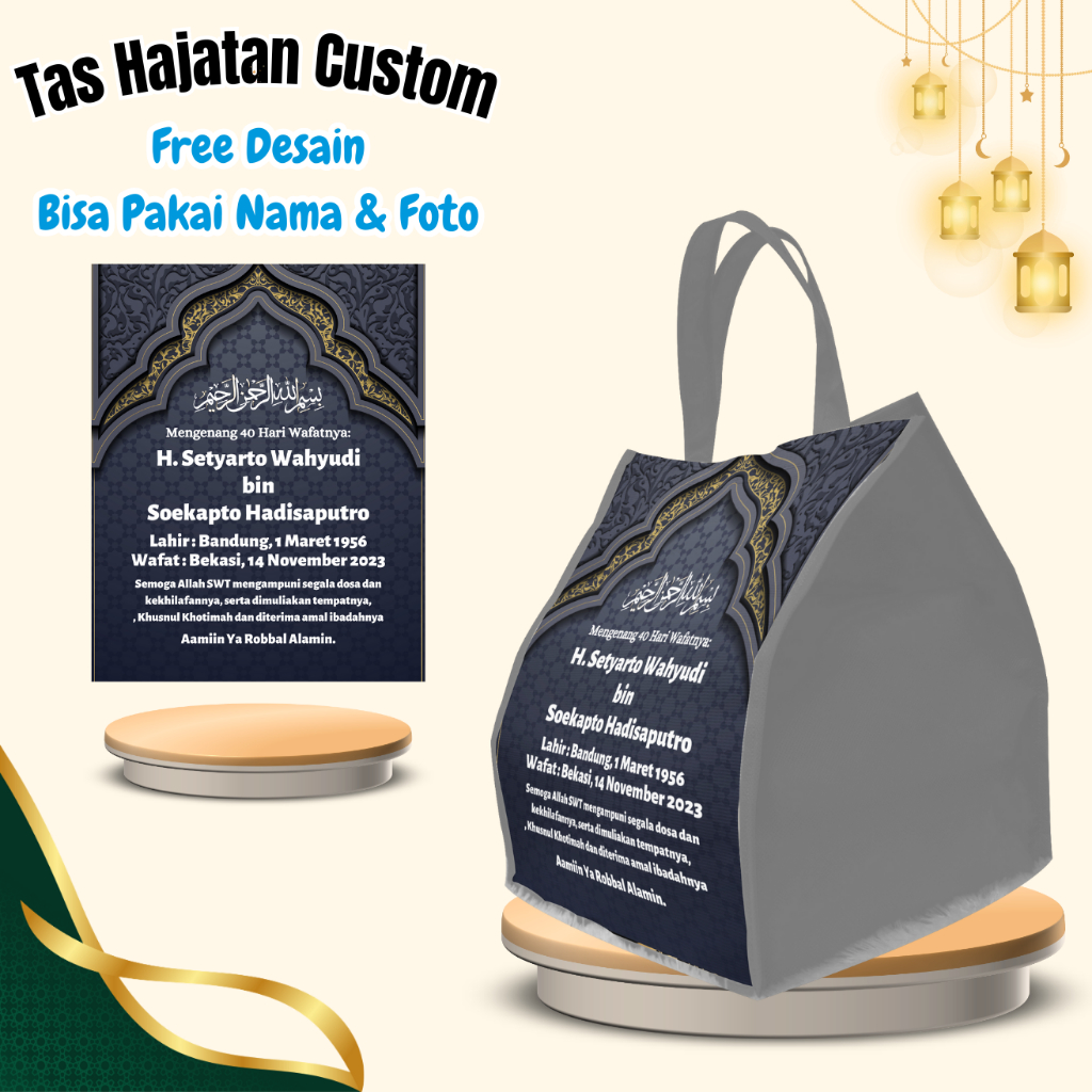 

70 Tas Hajatan Mewah Elegan Mengenang Wafat 40 100 1000 Hari Kotak Nasi Goodiebag