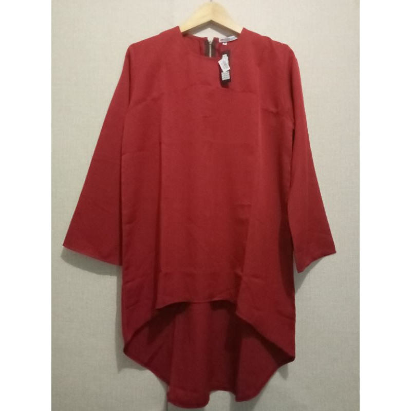Tunik Hi Low terakota Mirtazani