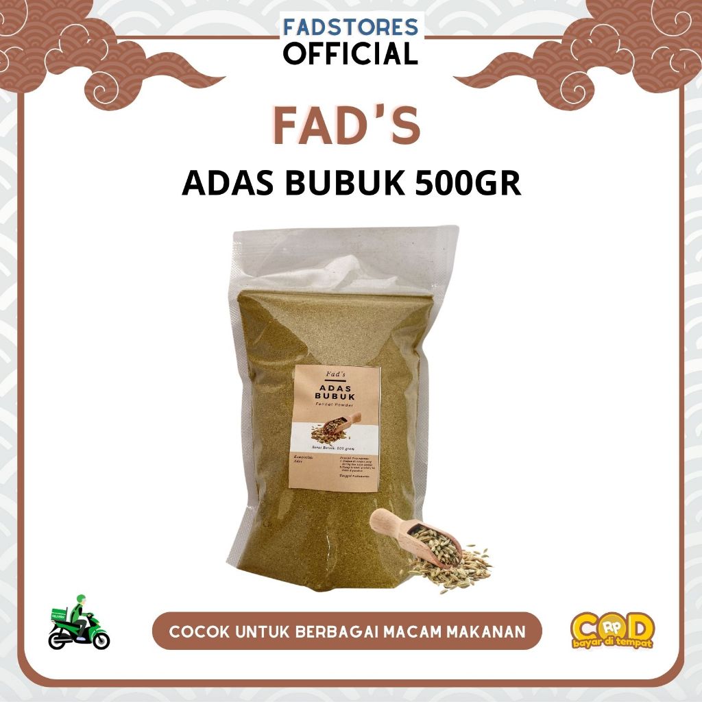 

Adas Bubuk 500gr - Fennel Powder 500gr - Fad's Rempah Bubuk - Rempah JSR