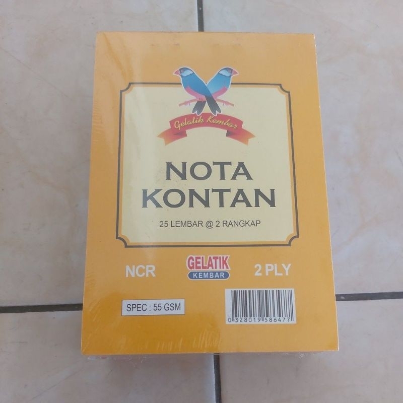 

Buku Nota Kontan Kecil Gelatik Kembar 2 Ply/ 2 Rangkap