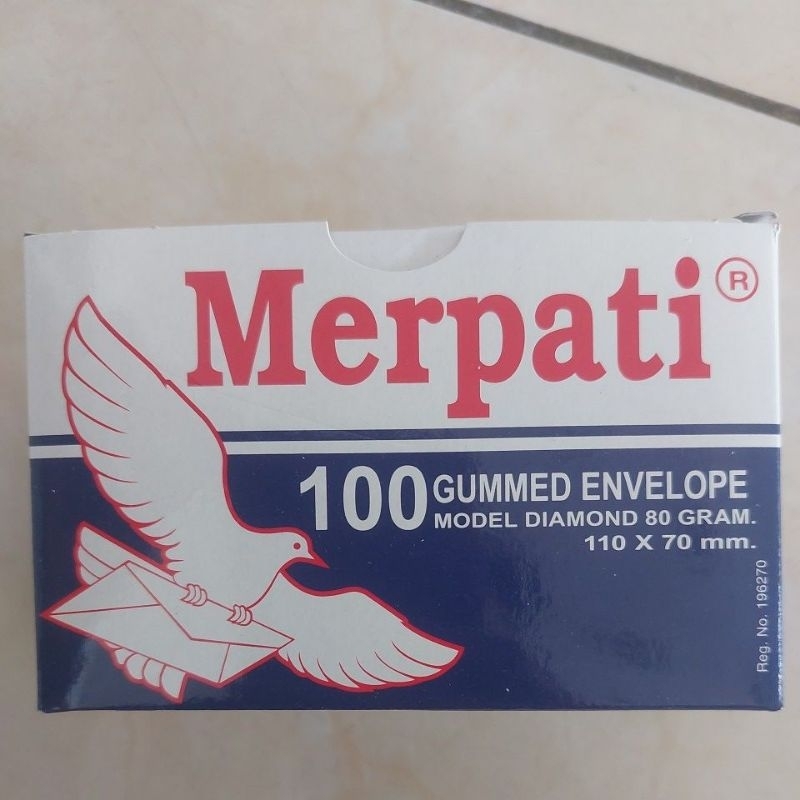 

Amplop Merpati Kecil Ukuran 110 x 70 mm isi 100