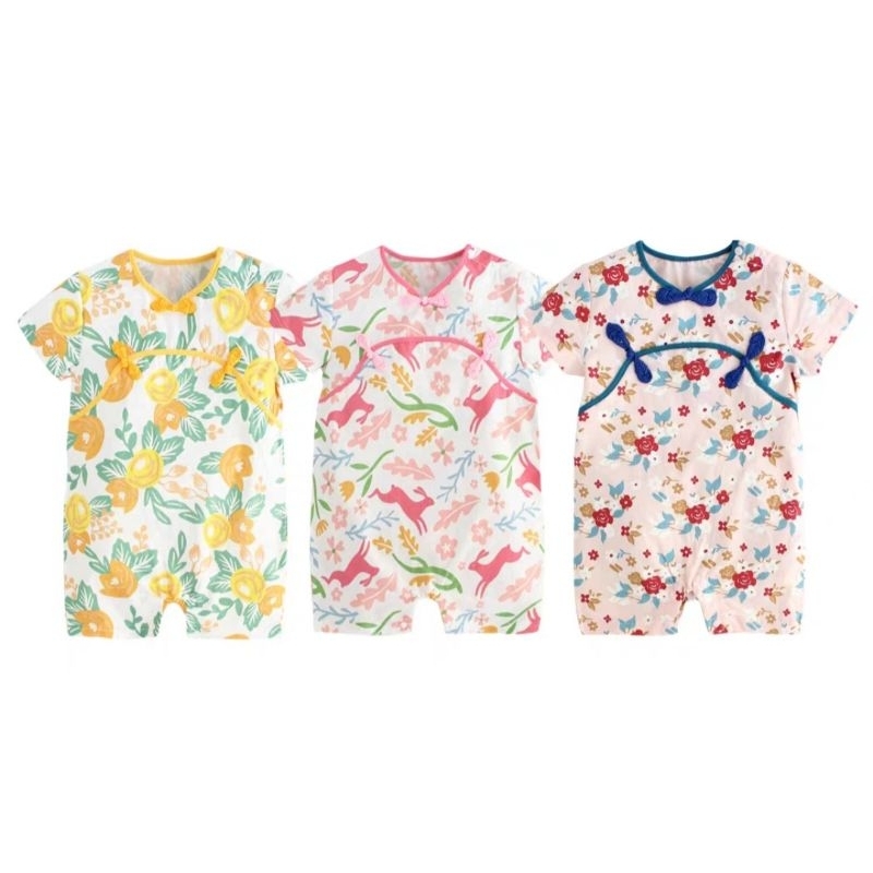 Preloved Second Cheongsam Qipao Hanfu Kimono Jumper Onesie Bodysuit Baby Girl Bayi Perempuan