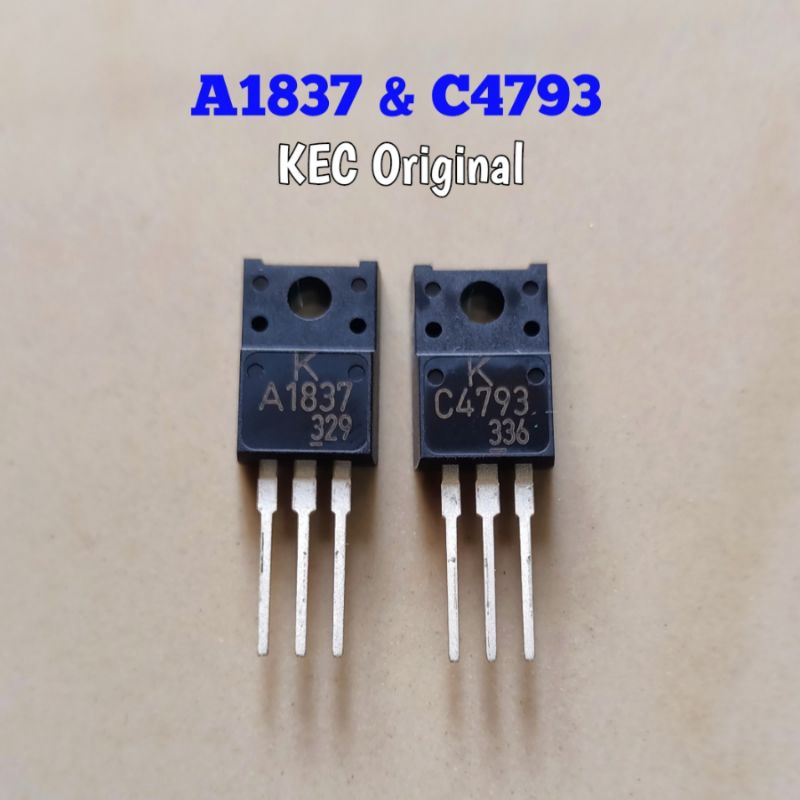 TRANSISTOR TR (1set) A1837 C4793 KEC original A 1837 C4793