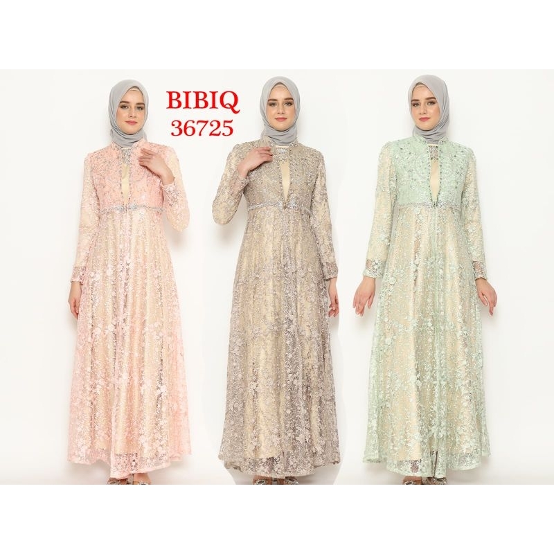 Bibiq 36725 Gamis Dress Muslim Fashion Muslim