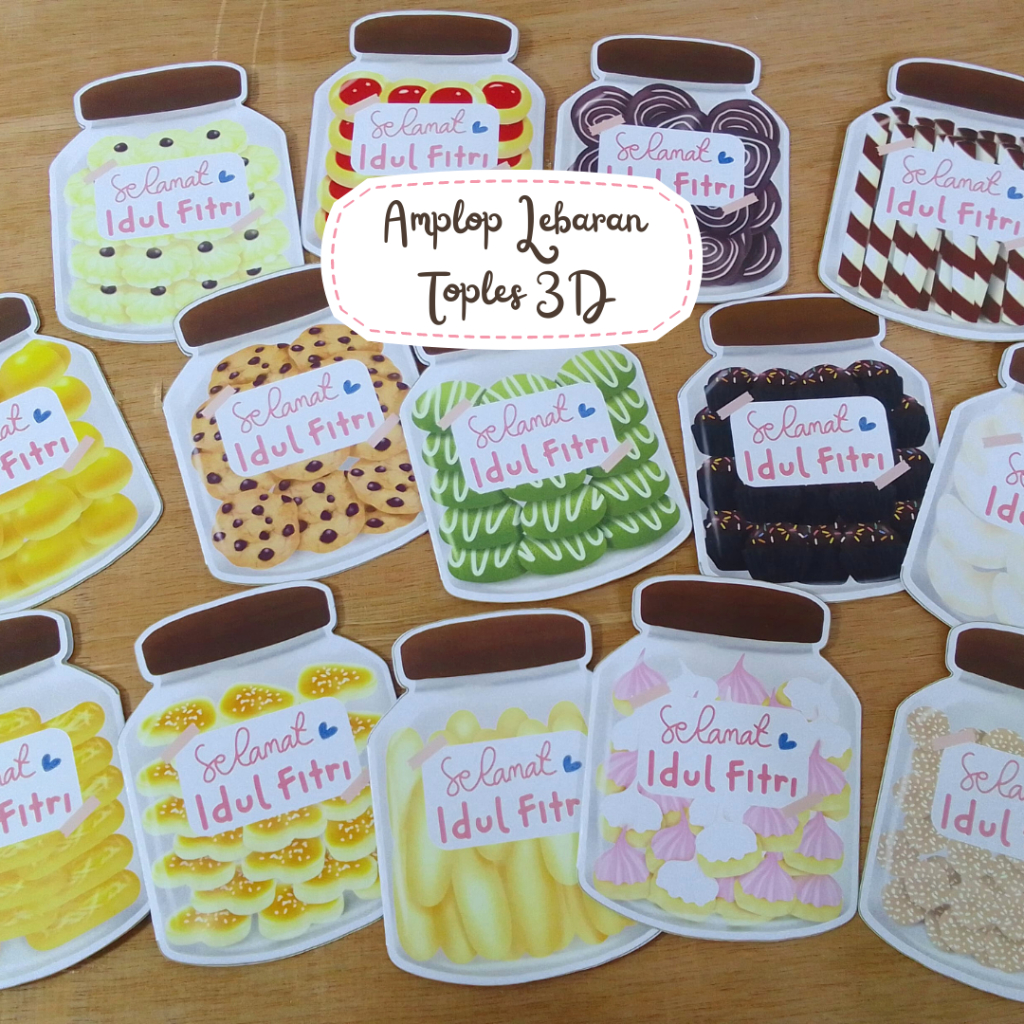 

[AMPLOP TOPLES 3D] Amplop Lebaran Toples Lucu Amplop THR Toples Kue 3D Viral Angpao Unik READY STOCK