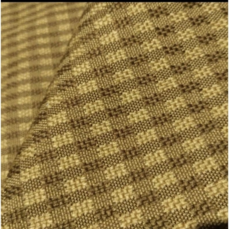 Kain Jok Mobil Motif Kotak Tartan Coklat