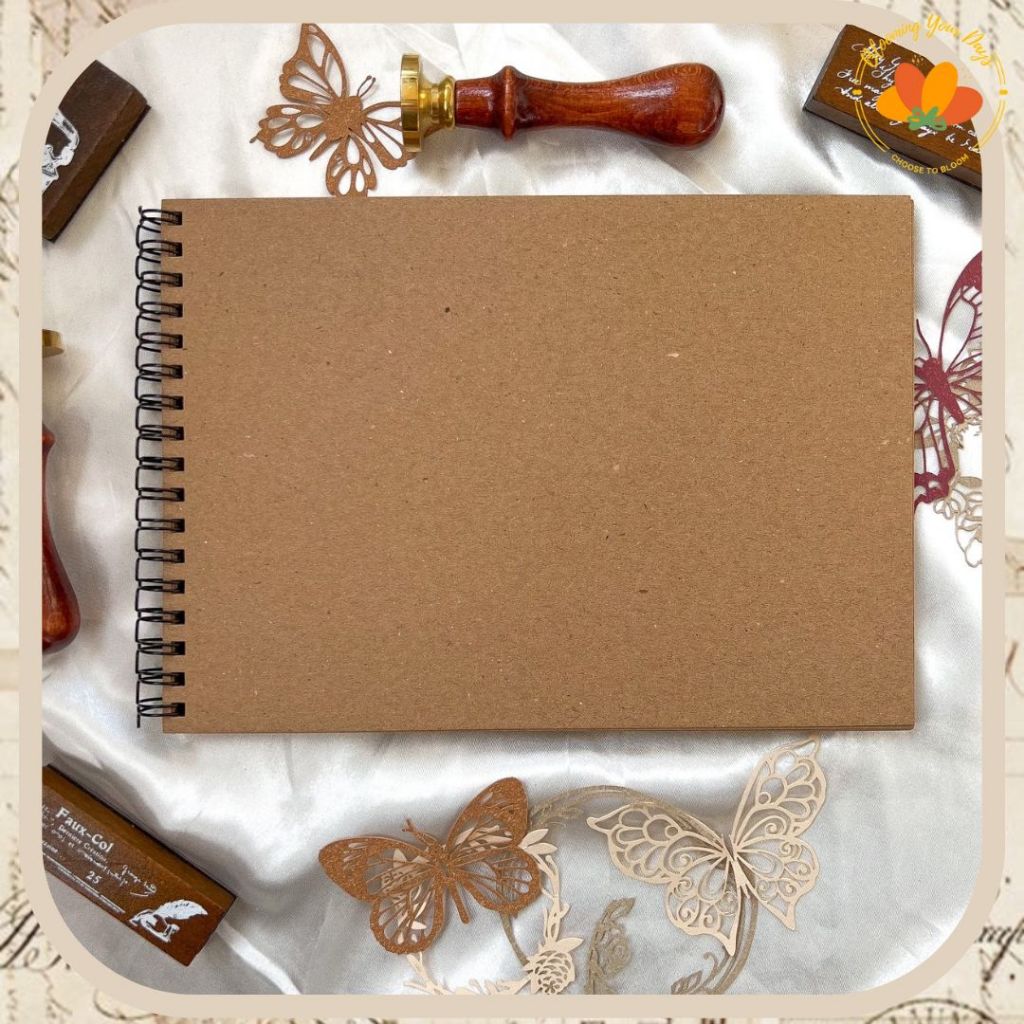 Scrapbook Aesthetic Album vintage buku catatan story book kado anniversary valentine cowok cewek mur