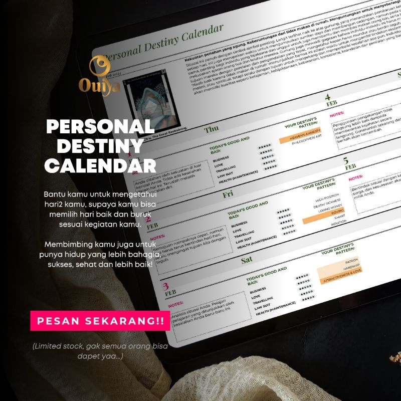 

Personal Destiny Calendar 2024 - Weekly / Mingguan
