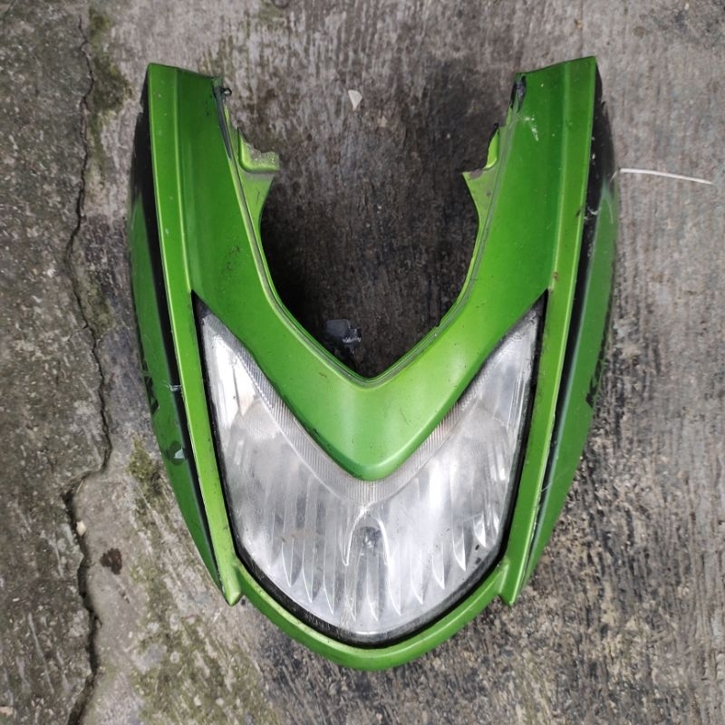 panel depan Kawasaki ZX 130 plus lampu depan original
