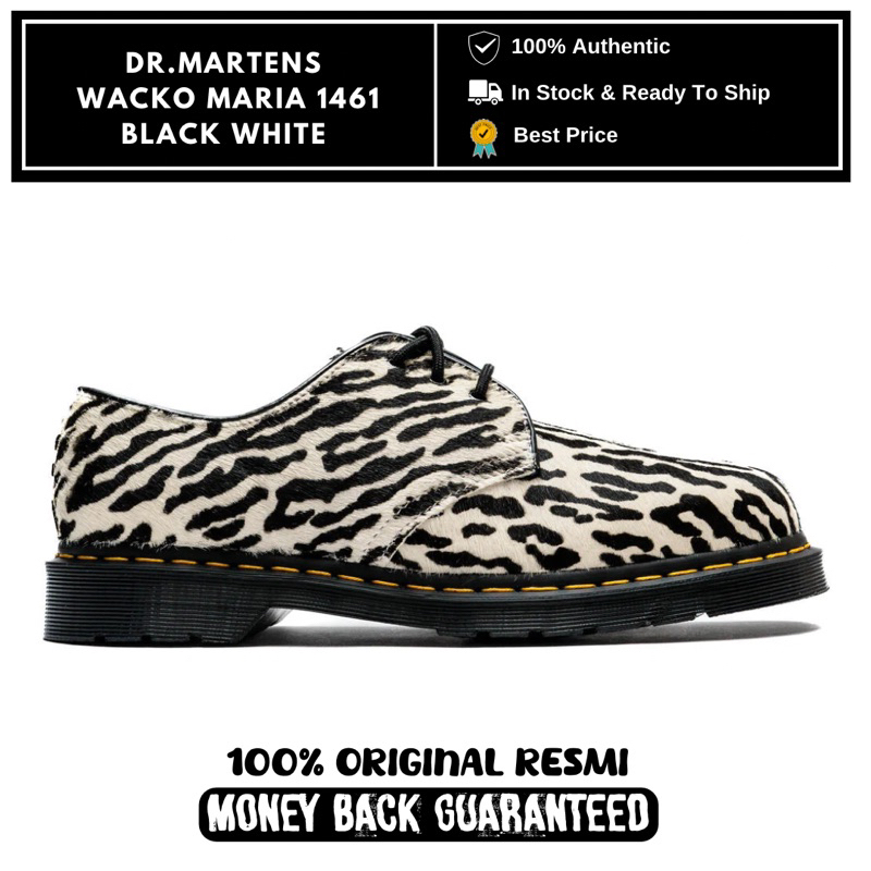 Dr.Martens 1461 X Wacko Maria Black White - 100% Original Resmi