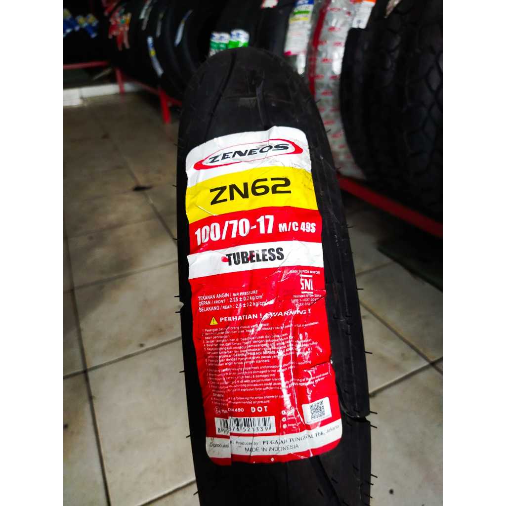 BAN ZENEOS ZN62 100/70-17 TUBELESS