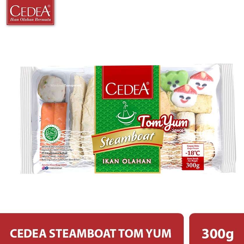 

FROZEN FOOD CEDEA STEAMBOAT TOMYUM 300GRAM - DISASS JOGJA