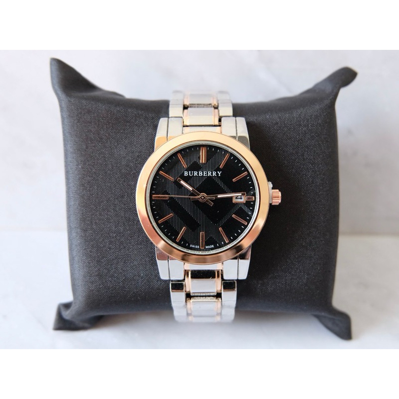 Jam Tangan BURBERRY rantai Stainless Steel Wanita