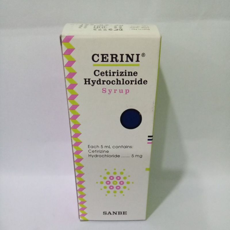CERINI SYR | CETIRIZINE HYDROCHLORIDE | ISI 60 ml*