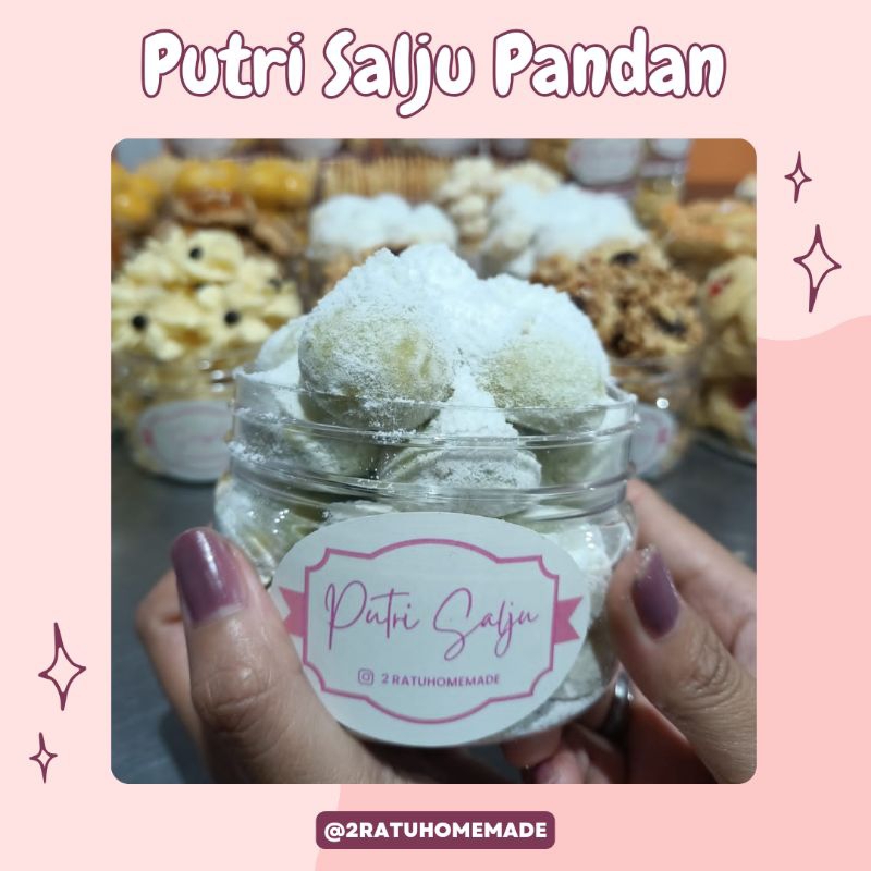 

KUE PUTRI SALJU PANDAN PREMIUM KEMASAN 300ML TERLARIS | KUE KERING LEBARAN