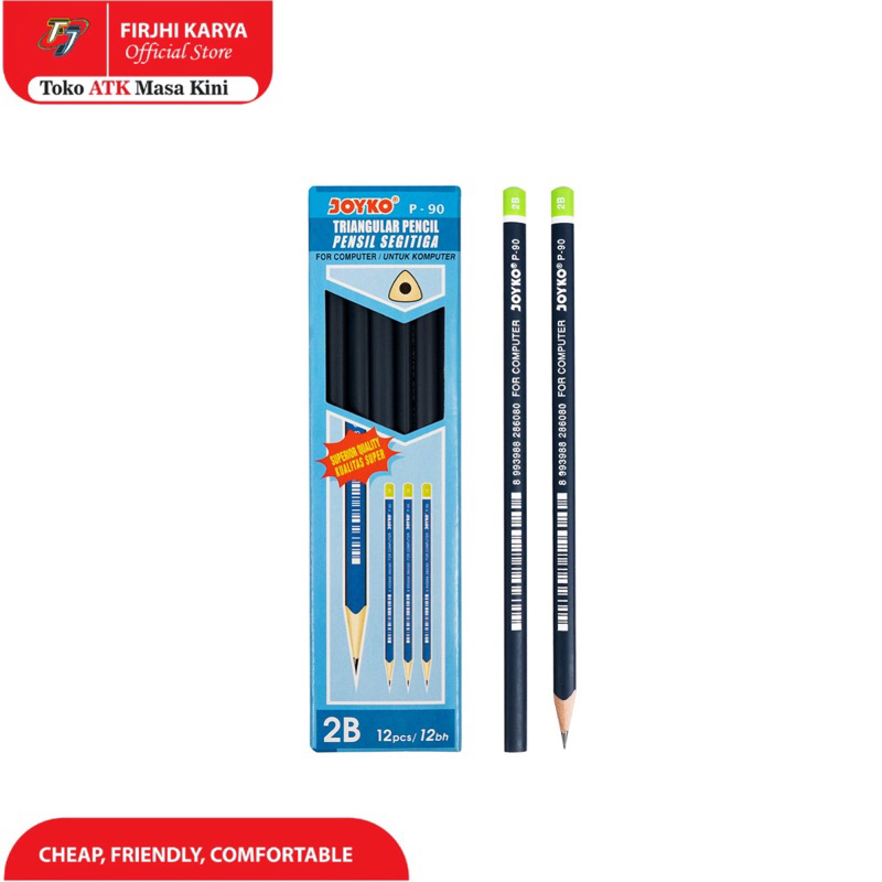 

Pensil Joyko P-90 (2B) Triangle Segitiga (Satuan)