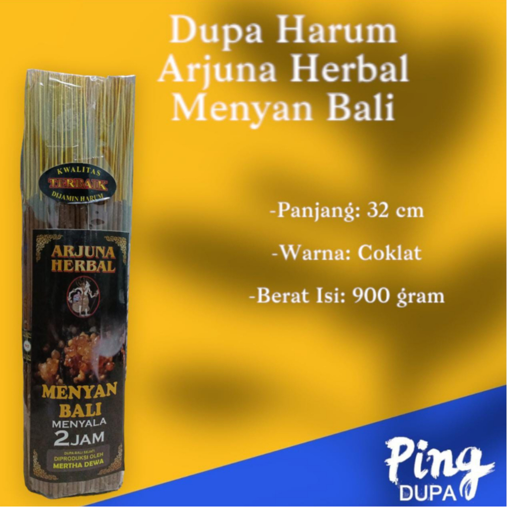 Dupa Kemenyan Bali Harum Arjuna Herbal Hio Kiloan Handmade