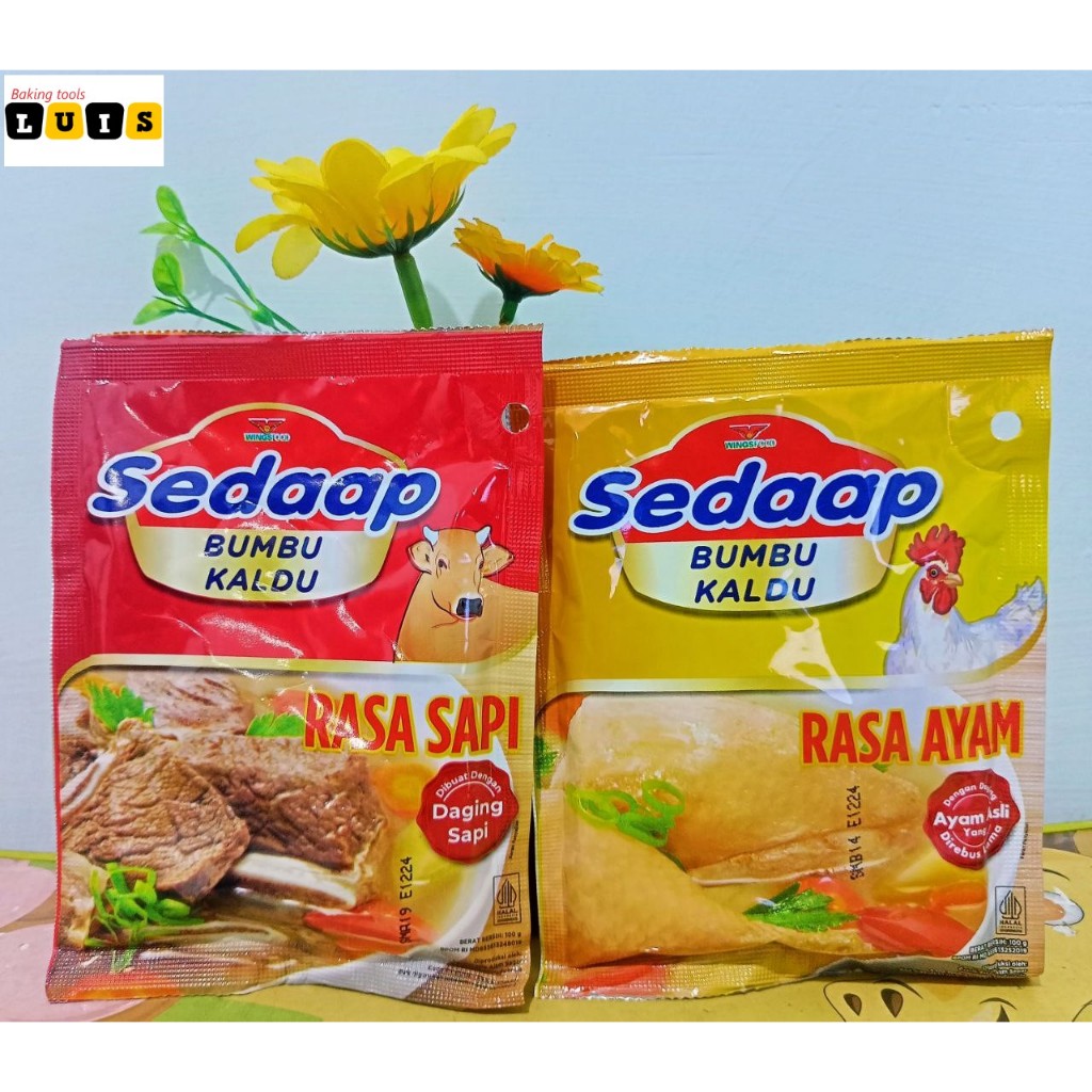 

Sedaap Kaldu Bubuk sedap Bumbu Kaldu Ayam Sapi 100 gr 1pcs