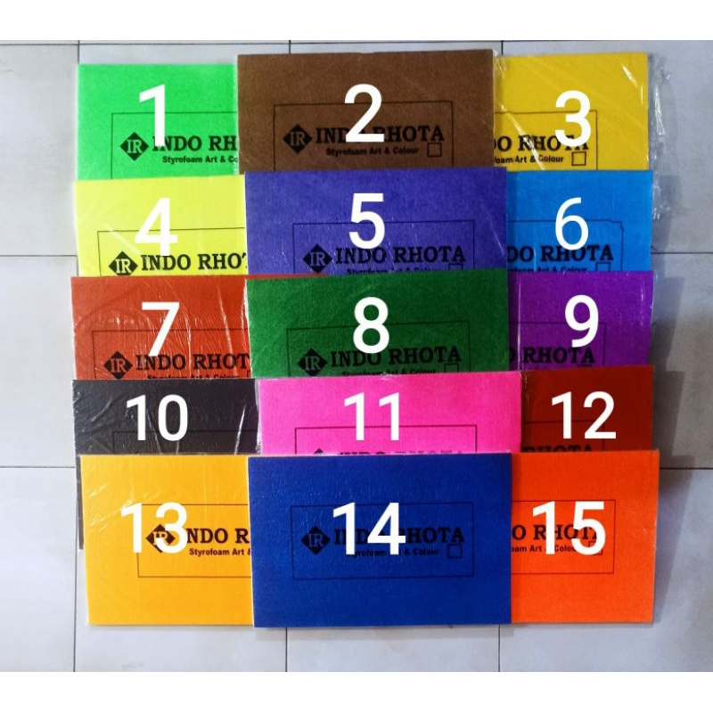 

styrofoam warna...