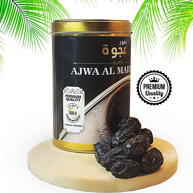 

Kurma Ajwa/Kurma Ajwa Al Madinah Premium [Kemasan Kaleng] 500g