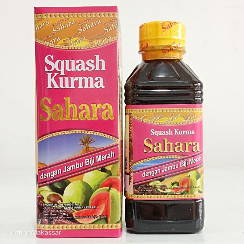 

SQUASH KURMA SAHARA DENGAN JAMBU BIJI MERAH 330gram | SARI KURMA