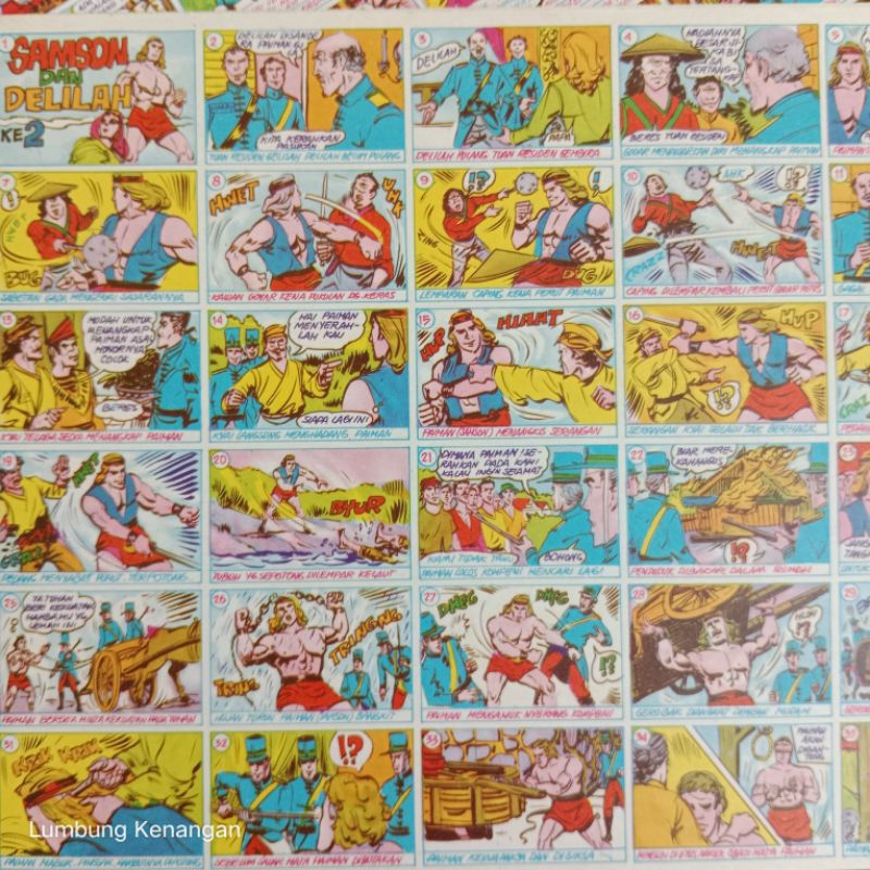 Mainan jadul Gambaran umbul Samson Dan Delilah 2