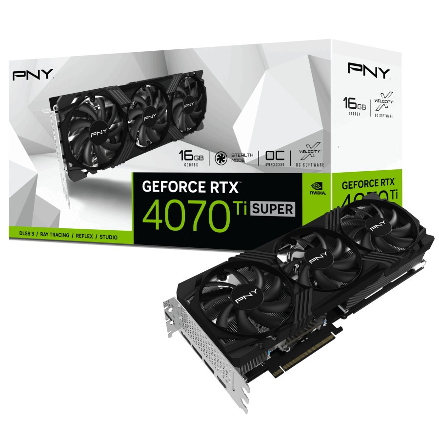 PNY GEFORCE RTX 4070 TI SUPER VERTO OC TRIPLE FAN 16GB GDDR6X