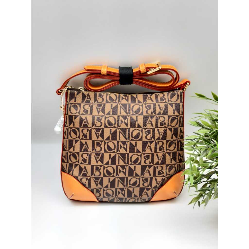 BONIA-TAS SELEMPANG WANITA MONOGRAM